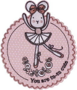 Термоаппликация "Мышь в круге". Арт 42550