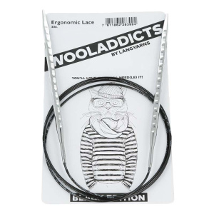 Спицы круговые супергладкие WOOLADDICTS Ergonomic Lace №6,5, 80 см. Арт 306.0865