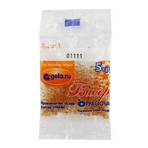 Бисер №10, 5 г., цвет 01111. Арт G 01111