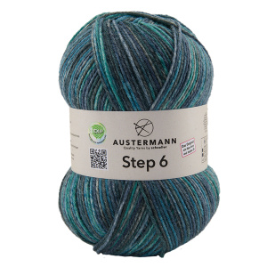 Пряжа Step 6, 75% шерсть, 25% полиамид, 410 м, 150 г. Арт 97825-0739