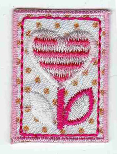 Термоаппликация HKM "Пиратская метка с сердечком". Арт 33660/1SB