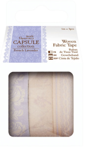 Набор лент клеевах тканевых с рисунком French Lavender. Арт PMA462217