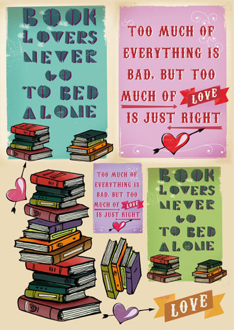 Карта для декупажа "Вooks loves". Арт DFG403                  