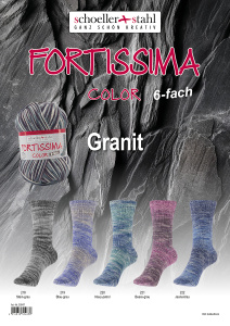 Пряжа Fortissima 6-fach Granit, 75% шерсть, 25% полиамид, 410 м, 150 г. Арт 93047-99