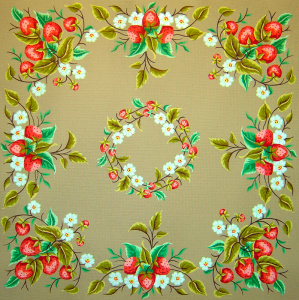 Канва жесткая с рисунком" Панно с орнаментом". Арт 35.170             