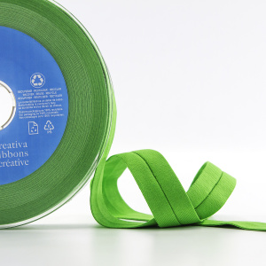 Косая бейка хлопок, 20 мм, 20 м, цвет 62, майская зелень. Арт 6598-20мм-62