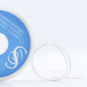 Шнур атласный SAFISA 2 мм, 25 м, цвет 02, белый. Арт 462-02                  