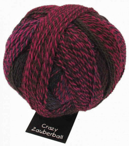 Пряжа Crazy Zauberball, 75% шерсть, 25% полиамид, 100 г, 420 м. Арт 1153-2082