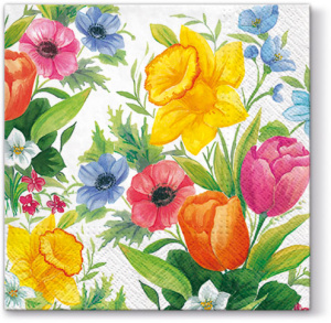 Салфетки трехслойные для декупажа, коллекция "Lunch"  PAW Decor Collection "Весенний луг". Арт SDL090300