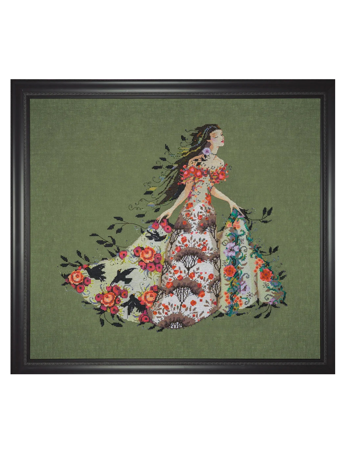 Схема для вышивания MIRABILIA "Blackbird". Арт MD188