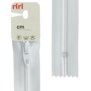 Молния Meras, спираль, неразъёмная, 4 мм, 20 см, цвет 2101, белый. Арт 2518376/20/2101