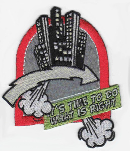 Термоаппликация HKM "Wappen It is time to do what is…". Арт 33738/1SB