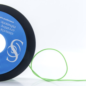 Резинка шляпная SAFISA, 1,5 мм, 25 м, цвет 203 неоновый салатовый. Арт 4730-1,5мм-203