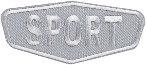 Термоаппликация "Спорт (темно - серый)". Арт 38630_8