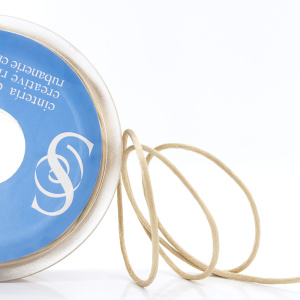 Шнур атласный SAFISA 2 мм, 25 м, цвет 63, бежевый. Арт 462-63                  