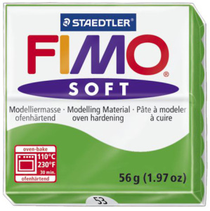 Полимерная глина FIMO "Soft", уп. 56 г, цвет тропический зеленый. Арт 8020-53