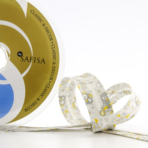 Косая бейка с рисунком SAFISA арт. 6528, 20 мм, 20 м, цвет 03. Арт 6528-20мм-03