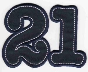 Термоаппликация HKM "21 dunkel blau". Арт 33237/1SB