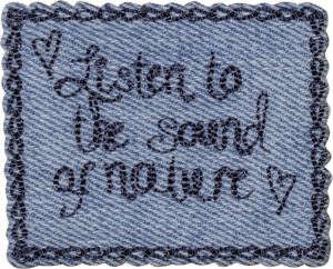 Термоаппликация "Слушайте тишину". Арт 42968