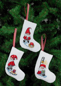 Набор для вышивания украшений на ёлку "Эльфы". Арт 21-4235