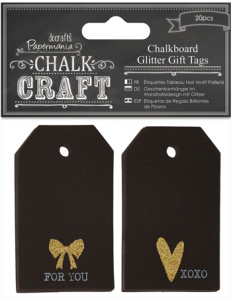 Набор бирок (тэги) "Напиши мелом - Бирки с блёстками". Арт PMA355412