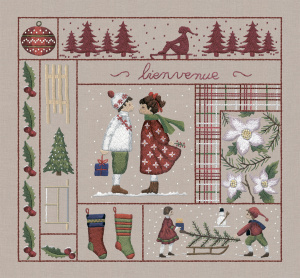 Набор для вышивания:"December" (Декабрь), 22 х 22 см. Арт 7712