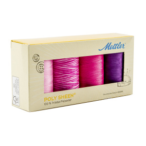 Набор с нитками Poly Sheen  в подарочной упаковке, 4 катушки. Арт PS4BLOSSOM-KIT