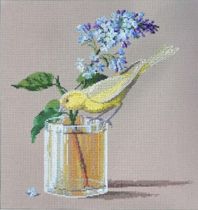 Набор для вышивания "Ветка сирени и канарейка". Арт 06.001.16               