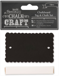 Набор бирок (тэги) "Напиши мелом - Бирки с фестонами + мел". Арт PMA355415