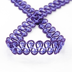 Тесьма PEGA тип отделочная, цвет сиреневый, 14 мм. Арт 844113213DA009          