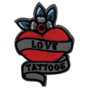 Термоаппликация "Тату сердце - любовь ". Арт 39315