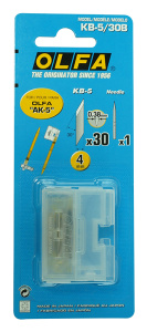 Запасное лезвие для ножа AK-5 и AK-3, 30 шт. Арт KB-5/30B