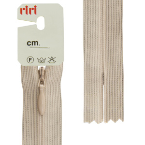 Молния потайная неразъемная, Т3, 60 см, цвет 2230, светло-бежевый холодный. Арт 6010917/60/2230         