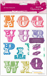 Набор штампов прозрачных "Алфавит N-Z, заглавные". Арт PMA907325