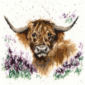 Набор для вышивания "Highland Heathers" (Буйвол и вереск). Арт XHD9
