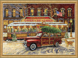 Набор для вышивания "Закусочная на шоссе". Арт 5926
