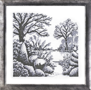 Набор для вышивания "Парковый  ландшафт" (графика). Арт 70-7105                 