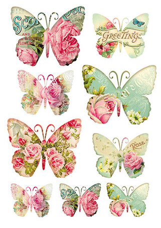 Набор наклеек "Бабочки". Арт DFLB011