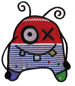 Термоаппликация HKM "Монстр сине-красный". Арт 31192/1SB