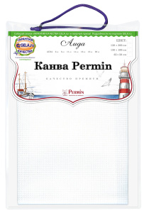 Канва в упаковке Aida 14 ct, 65 х 50 см, цвет №00. Арт 357/50/00