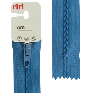 Молния Meras, спираль, неразъёмная, 4 мм, 20 см, цвет 2630, сине-голубой. Арт 2518376/20/2630