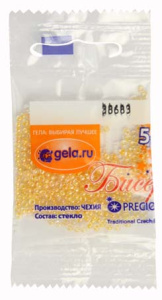 Бисер Preciosa №10, 5 г., цвет №38683 желтый прозрачный. Арт G 38683