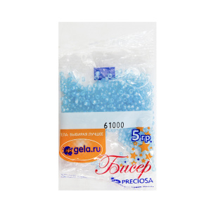 Бисер №10, 5 г., цвет 61000/1. Арт G 61000/1