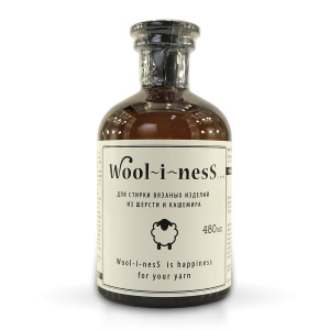 Средство "WOOl~I~NESS" для стирки изделий из шерсти и кашемира, 480 мл. Арт 002500