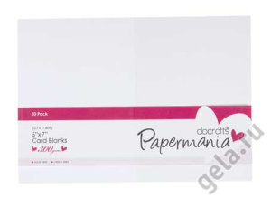 Набор заготовок для открыток с конвертами 12,7 х 17,8 см, 50 шт, белый. Арт PMA150630               