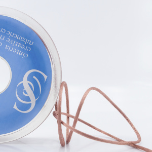 Шнур атласный SAFISA 2 мм, 25 м, цвет 64, молочный шоколад. Арт 462-64                  