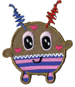 Термоаппликация HKM "Пришелец с сердечками". Арт 31655/1SB