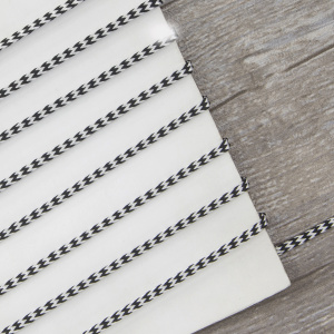 Шнуры PEGA плетеный, цвет черно-белый, 4,5 мм. Арт 842962916DA005