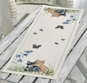 Набор для вышивания дорожки "Друзья котята". Арт 75-3708