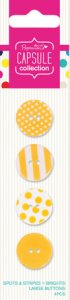 Набор пуговиц Spots & Stripes Brights - Yellow. Арт PMA354407